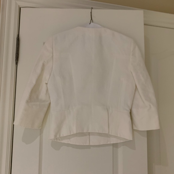 Hugo Boss Off Cropped Jacket, Size 2, Off-White - Picture 2 of 13